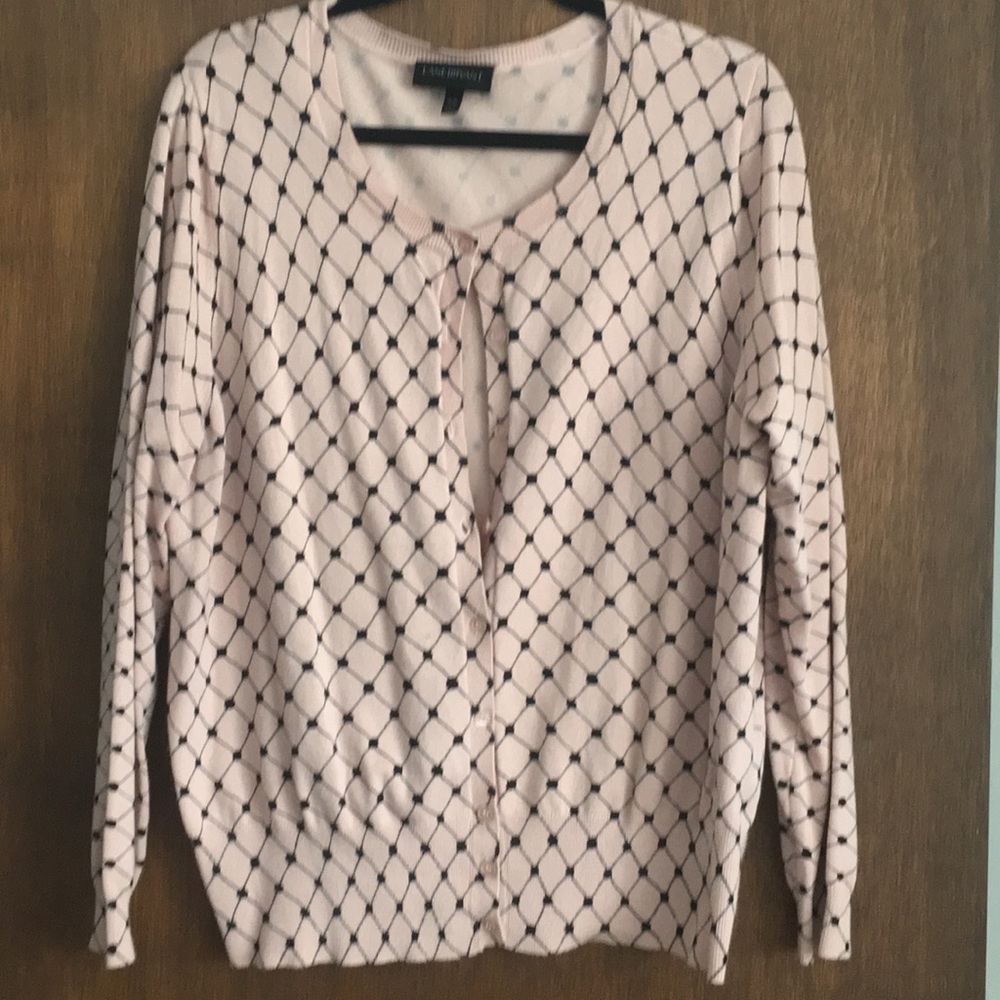 Lane Bryant fishnet look cardigan